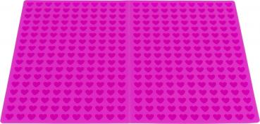 Preview: Backmatte mit Herzen - 38 x 28 cm